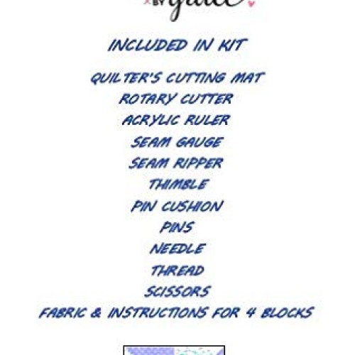 Beginner Sewing Kit for Quilting - Includes Tools, Fabric, Pattern...