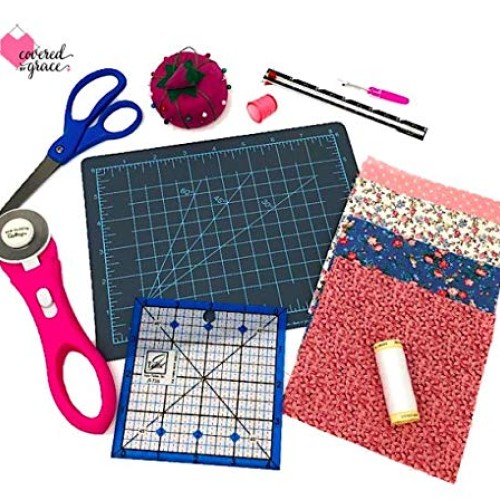 Beginner Sewing Kit for Quilting - Includes Tools, Fabric, Pattern...