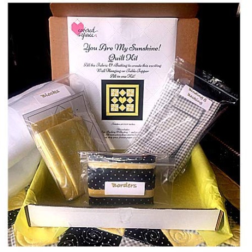 Covered By Grace ~ You are My Sunshine Quilt Kit ~ Easy Illustrate...
