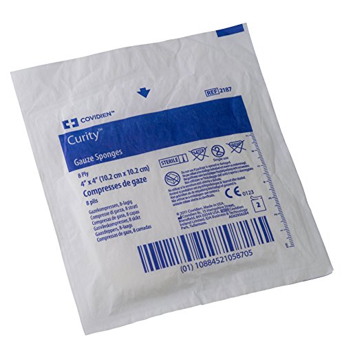 Covidien 2187 Curity Gauze Sponge, Sterile 2s in Peel-Back Packag...