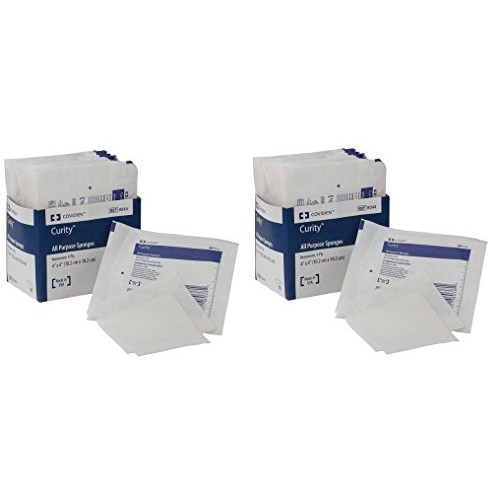 Covidien Curity Non-Woven All-Purpose Sponge, Sterile, 4 x 4, Sl...