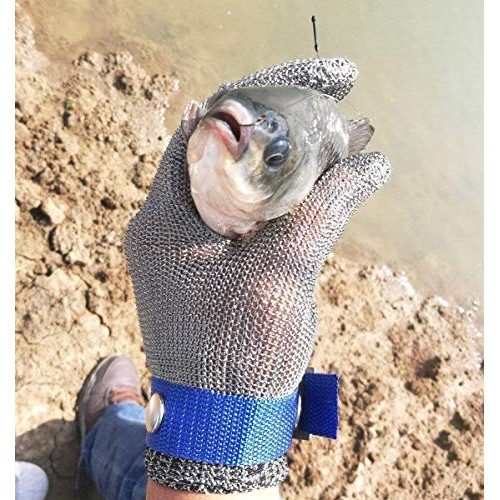 Safety Work Gloves Stab Resistant 316 Stainless Steel Metal Mesh B...