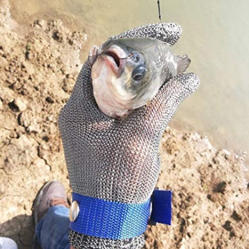 Safety Work Gloves Stab Resistant 316 Stainless Steel Metal Mesh B...