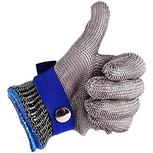 Safety Work Gloves Stab Resistant 316 Stainless Steel Metal Mesh B...