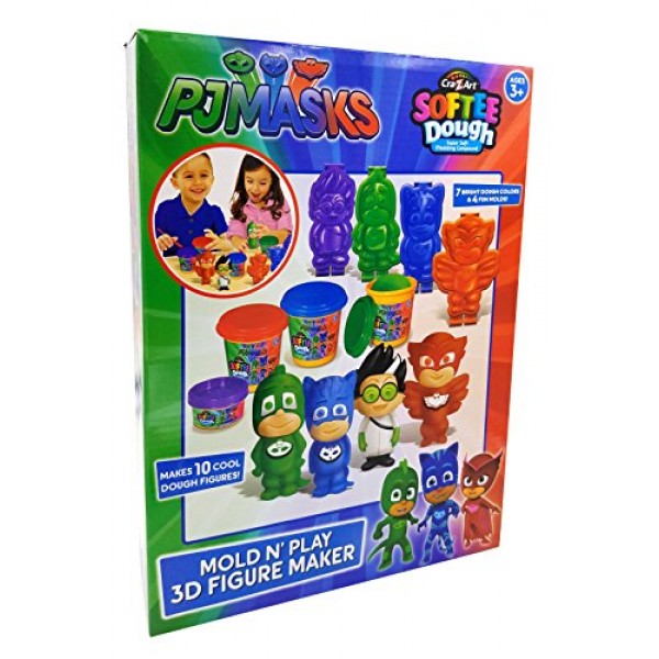 Cra-Z-Art PJ Masks3D Mold N Play Softee Dough Figure Maker Childre...