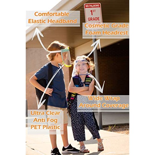 kids face shield I 4 PACK Anti-Fog face shield for kids UNICORN de...