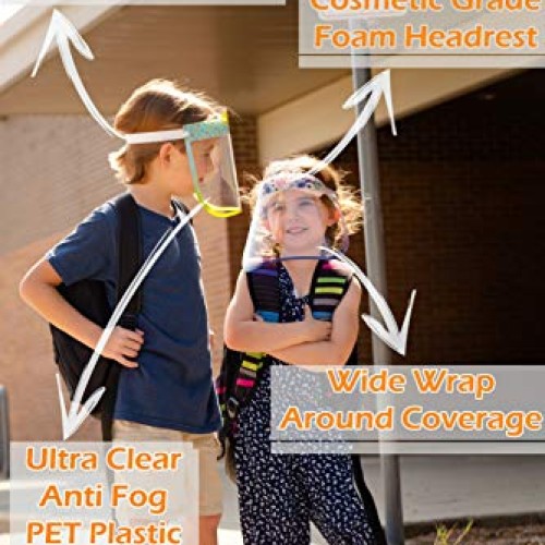 kids face shield I 4 PACK Anti-Fog face shield for kids UNICORN de...