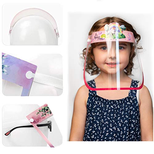 kids face shield I 4 PACK Anti-Fog face shield for kids UNICORN de...