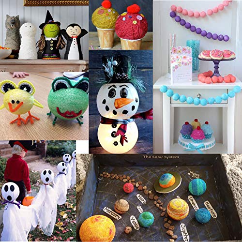 Crafare 15pc 3 Inch Craft Foam Balls Styrofoam Polystyrene Arts De...