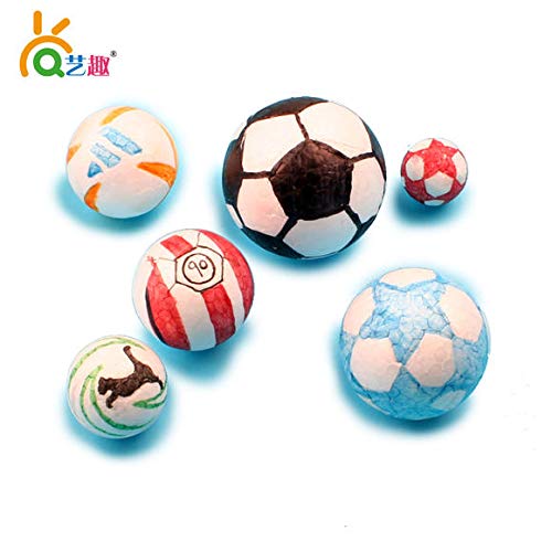 Crafare 4 Inch Craft Styrofoam Balls White Smooth Foam Ball for Ch...