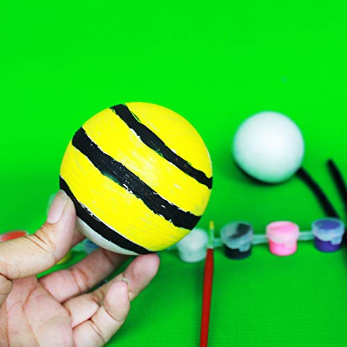 Crafare 6pc 6 Inch White Styrofoam Balls for Holiday Wedding Craft...