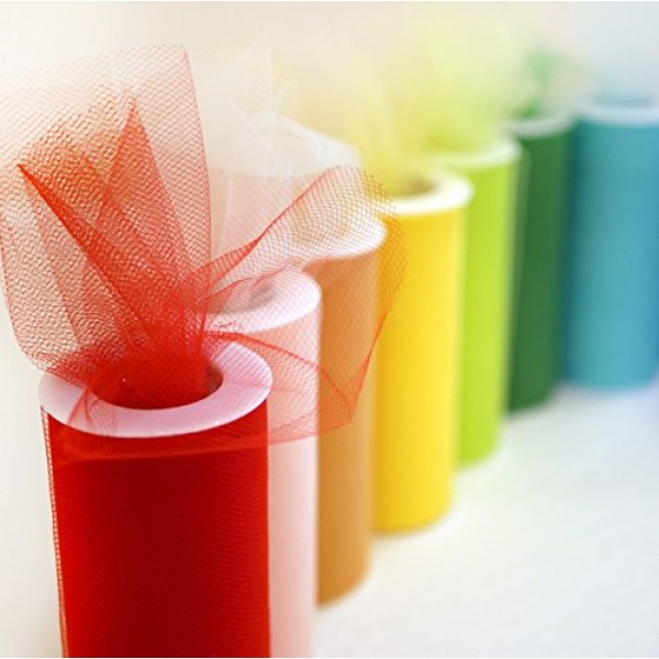 Craft and Party 10 Colors Tulle Assortment, Tulle Rolls Tulle Nett...