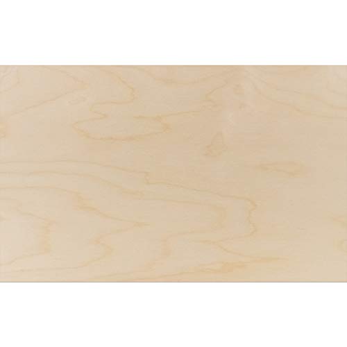 100 Pack | 6mm 1/4th inch Premium Baltic Birch Plywood, 12” x 19”,...