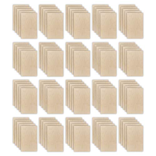 100 Pack | 6mm 1/4th inch Premium Baltic Birch Plywood, 12” x 19”,...