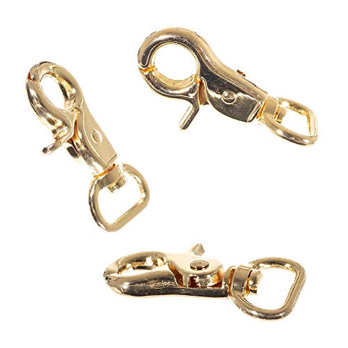Craft County Gold 1/2 Inch Swivel Lobster Claw - for Arts, Crafts,...