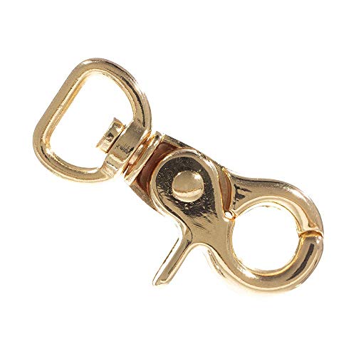 Craft County Gold 1/2 Inch Swivel Lobster Claw - for Arts, Crafts,...
