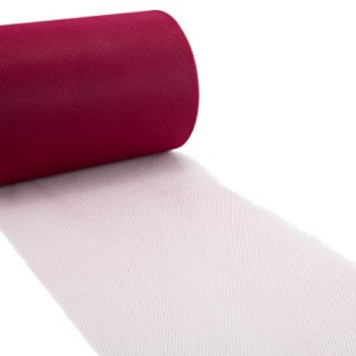 Tulle Fabric Roll | 6” by 100 Yards | Polyester Spool for Crafts D...