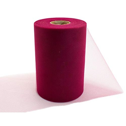 Tulle Fabric Roll | 6” by 100 Yards | Polyester Spool for Crafts D...