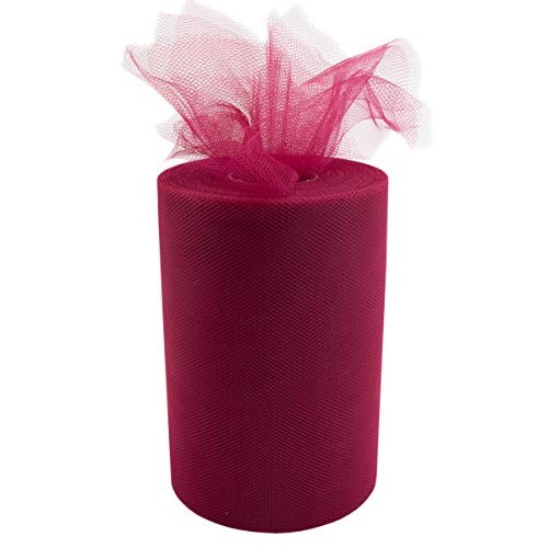 Tulle Fabric Roll | 6” by 100 Yards | Polyester Spool for Crafts D...
