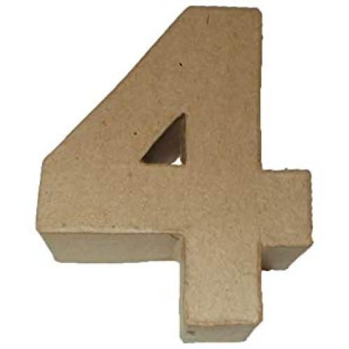 PA Paper Mache 4 Number 4 Kraft