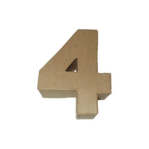 PA Paper Mache 4 Number 4 Kraft