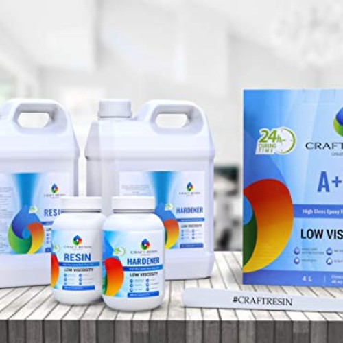 Epoxy Resin Kit - 34 oz /1000 ml Crystal Clear Epoxy Resin for Art...