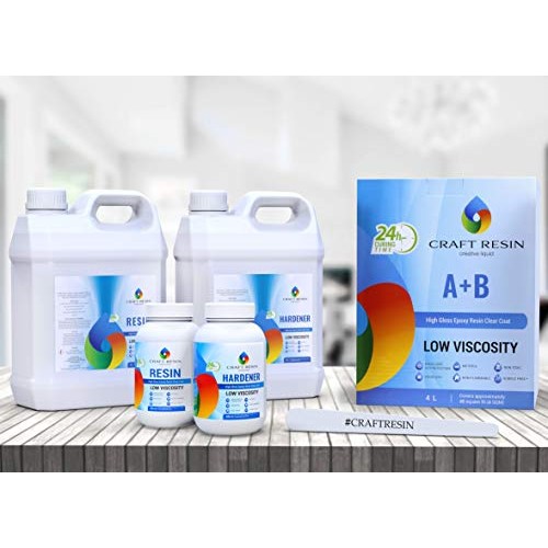 Epoxy Resin Kit - 34 oz /1000 ml Crystal Clear Epoxy Resin for Art...