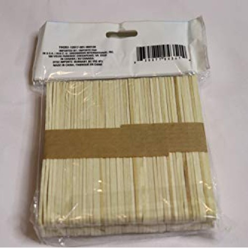 100 Popsicle Sticks, pack of 100 natural wood crafts sticks for DI...
