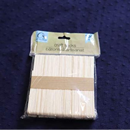 100 Popsicle Sticks, pack of 100 natural wood crafts sticks for DI...