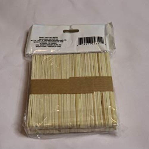 100 Popsicle Sticks, pack of 100 natural wood crafts sticks for DI...