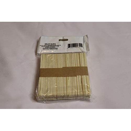 100 Popsicle Sticks, pack of 100 natural wood crafts sticks for DI...
