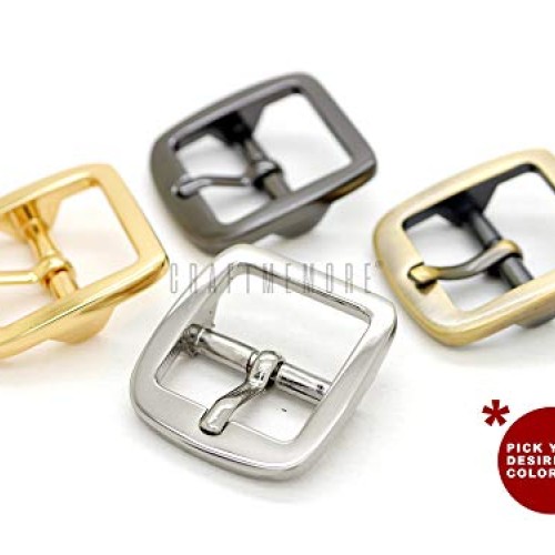 CRAFTMEmore Single Prong Belt Buckle Square Center Bar Buckles Pur...