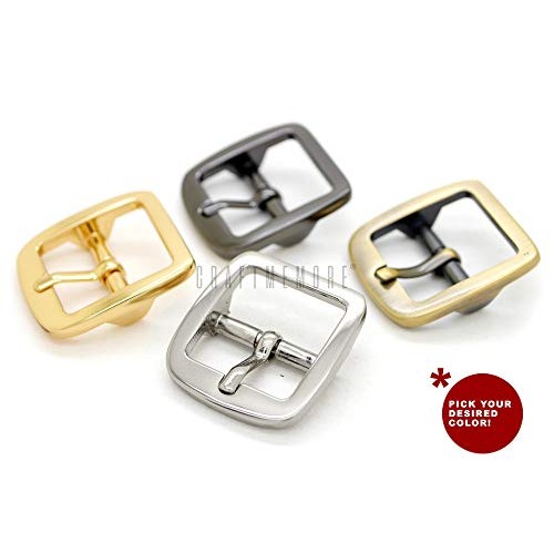 CRAFTMEmore Single Prong Belt Buckle Square Center Bar Buckles Pur...