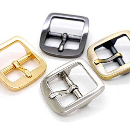 CRAFTMEmore Single Prong Belt Buckle Square Center Bar Buckles Pur...