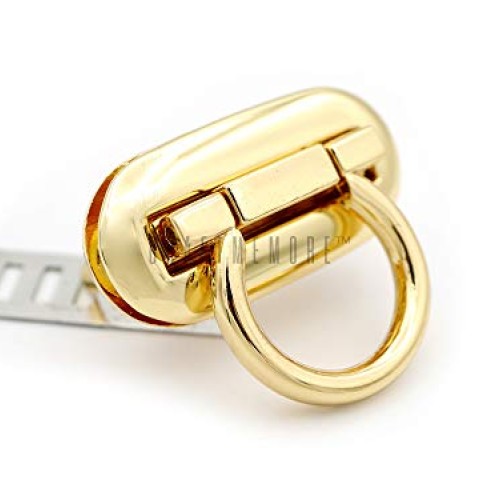 CRAFTMEmore 2 Pack Metal Turn Lock Oval Craft Case Clasp Flip Lock...