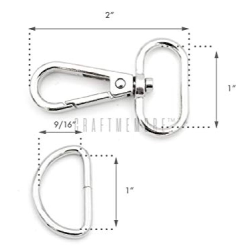 CRAFTMEmore 10 Sets Antique Brass Swivel Snap Hooks Lobster Clasp ...
