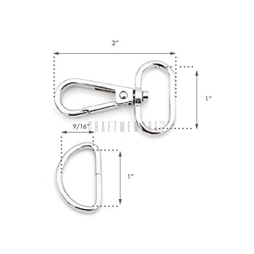CRAFTMEmore 10 Sets Antique Brass Swivel Snap Hooks Lobster Clasp ...