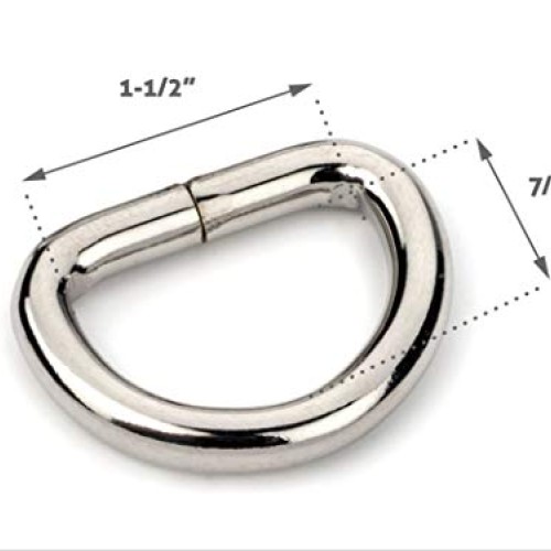 CRAFTMEmore 1 1/4 & 1 1/2 Inches D-Ring Findings Metal Non Welded ...