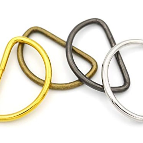 CRAFTMEmore 1 1/4 & 1 1/2 Inches D-Ring Findings Metal Non Welded ...