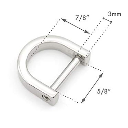 CRAFTMEmore D-Rings with Closing Screw Shackle Key Holder Horsesho...