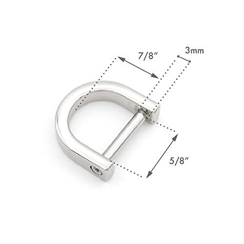 CRAFTMEmore D-Rings with Closing Screw Shackle Key Holder Horsesho...