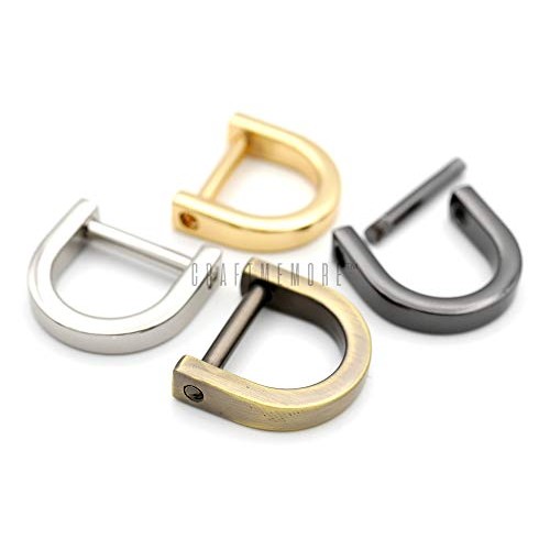 CRAFTMEmore D-Rings with Closing Screw Shackle Key Holder Horsesho...
