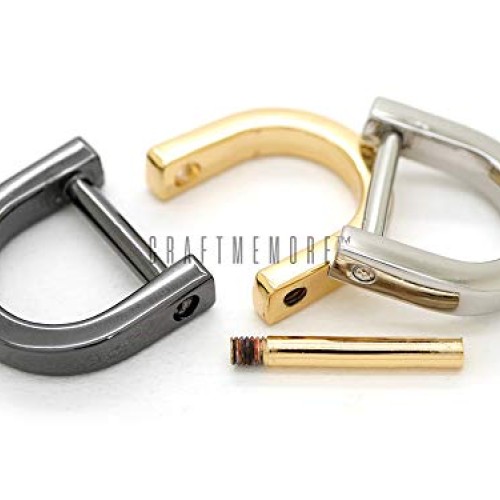 CRAFTMEmore D-Rings with Closing Screw Shackle Key Holder Horsesho...