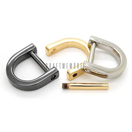 CRAFTMEmore D-Rings with Closing Screw Shackle Key Holder Horsesho...