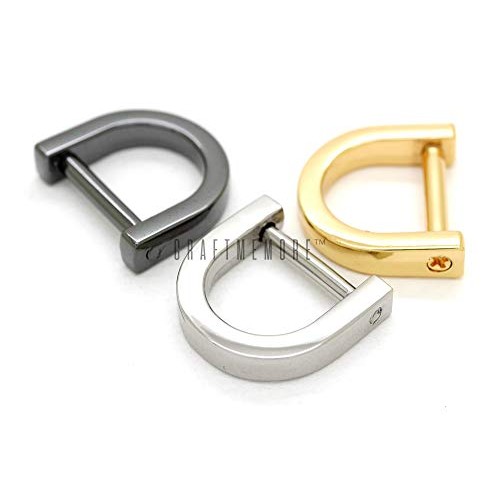 CRAFTMEmore D-Rings with Closing Screw Shackle Key Holder Horsesho...