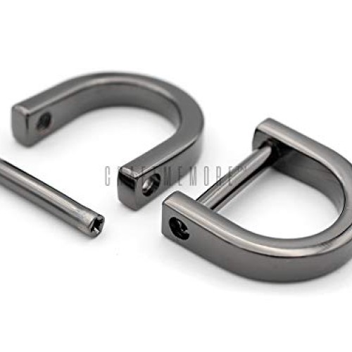 CRAFTMEmore D-Rings with Closing Screw Shackle Key Holder Horsesho...