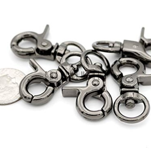 CRAFTMEmore Lobster Claw Clasps Trigger Snap Hooks 1 1/4 x 1/2 L...