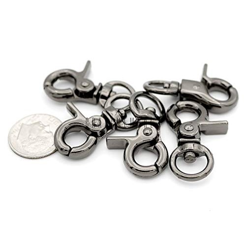 CRAFTMEmore Lobster Claw Clasps Trigger Snap Hooks 1 1/4 x 1/2 L...