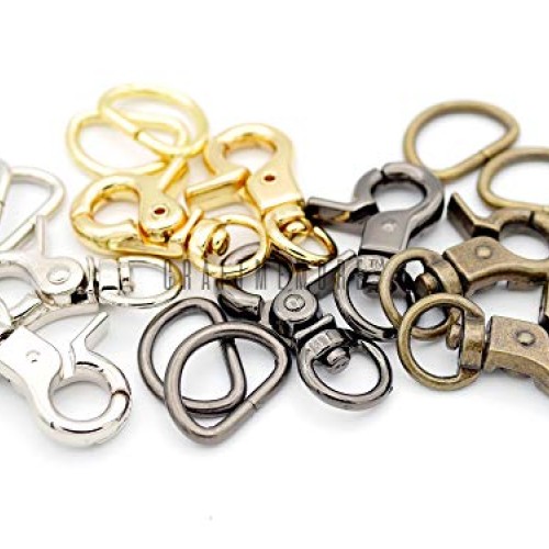 CRAFTMEmore Lobster Claw Clasps Trigger Snap Hooks 1 1/4 x 1/2 L...