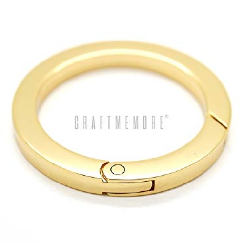 CRAFTMEMORE Metal O Ring Spring Opening Purse Making Snap Trigger ...